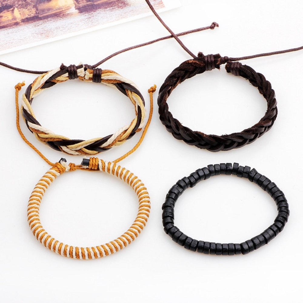 4 pieces a set Fashion Jewelry Handmade Bracelets - Picture 5 of 5